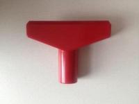 T-stuk 60 mm rood voor profiel-1 - thumbnail