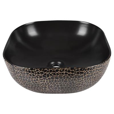 Waskom Differnz Safari 51x40x14.5 cm Keramiek Zwart Differnz Waskom Differnz Safari 51x40x14.5 cm Keramiek Zwart Differnz