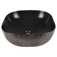 Waskom Differnz Safari 51x40x14.5 cm Keramiek Zwart Differnz - thumbnail