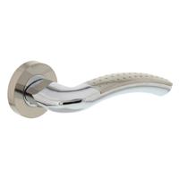 Intersteel Deurkruk Sharon op rozet - chroom/nikkel mat - thumbnail