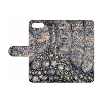 Apple iPhone 7 Plus | 8 Plus | Telefoonhoesje | Met pasjeshouder | Krokodillenprint