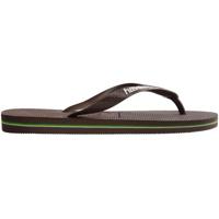 Havaianas Brasil logo dark brown Bruin maat 4142 - thumbnail
