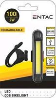 Entac LED Fietslamp COB wit+rood USB oplaadbaar - 5745420 - thumbnail