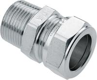 Bonfix knelkoppeling - Puntstuk - 3/4 x 22mm - Vertint Messing - thumbnail