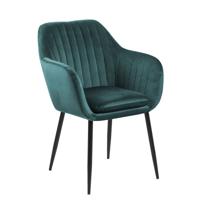 Sohome Eetkamerstoel 'Albin' Velvet, kleur Bottle Green - thumbnail