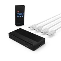 Hama HDMI-splitter 3 input - 1 output Splitter Zwart - thumbnail