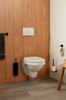 Toiletborstel Kosmos 38x10 cm Metaal Mat Zwart Haceka - thumbnail