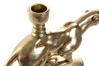 Kroonkandelaar DKD Home Decor Gouden Hars Aluminium Luipaard Tropisch Kroonkandelaar 25 x 6 x 14 cm - thumbnail