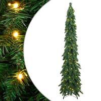 VidaXL Kunstkerstboom met verlichting 130 led's 210 cm - thumbnail