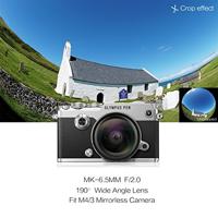Meike Optics MK 6,5 mm f2.0 Fisheye lens ultragroothoek voor MFT - thumbnail