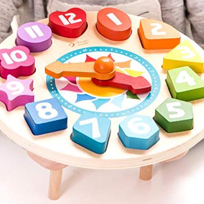 Classic World Houten Leerklok met Vormen Tic-Tac