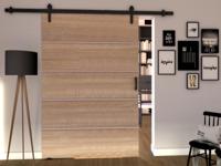 Schuifdeur LIVOURNE 106 cm sonoma - thumbnail