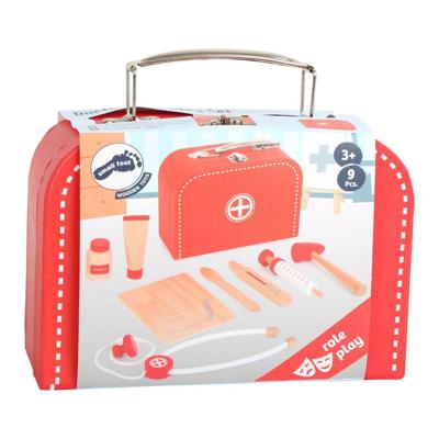 Small Foot houten doktersset in rode koffer