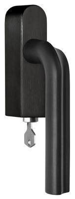 Formani Draaikiepgarnituur David Rockwell ECLIPSE DR100-DKLOCK-O afsluitbaar linksdraaiend - PVD mat zwart