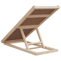 VidaXL Hondenloopplank 100x40 cm massief vurenhout grijs - thumbnail