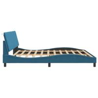 Bedframe zonder matras "Hanko" fluweel blauw 200x200 cm - thumbnail