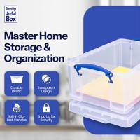 Really Useful Box opbergdoos 9 liter, transparant - thumbnail