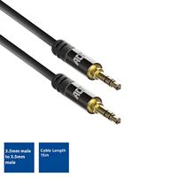 ACT 15 meter High Quality stereo audio aansluitkabel 3,5 mm jack male - male - thumbnail