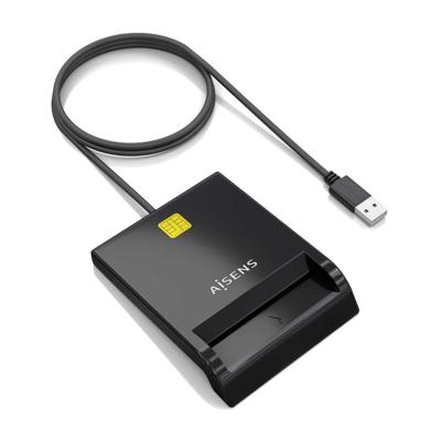 Kaartlezer Extern DNI Aisens ASCR-SN06-BK Zwart - thumbnail