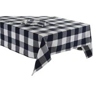 Placemat en servetten DKD Home Decor 150 x 150 x 0,5 cm Blauw Wit - thumbnail