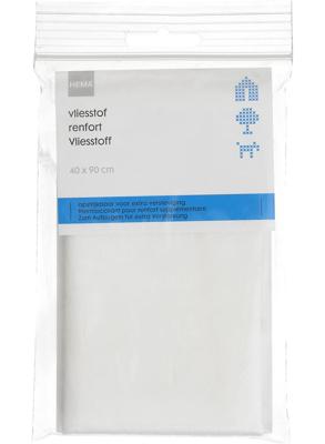 HEMA Vliesstof 40x90 opstrijkbaar (wit)