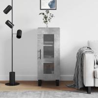 Dressoir 34,5x34x90 cm bewerkt hout betongrijs - thumbnail