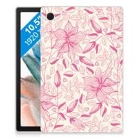 Samsung Galaxy Tab A8 2021/2022 | Siliconen hoesje | Pink Flowers - thumbnail