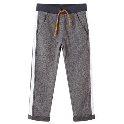 Kinderjoggingbroek 140 gemleerd donkergrijs Kinderjoggingbroek 140 gemleerd donkergrijs