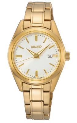 Seiko SUR632P1 Horloge Saffierglas staal goudkleurig 29,8 mm