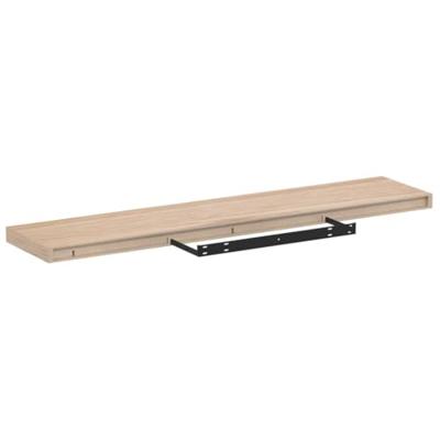 Wandschapppen 4 st 110x23,5x4 cm bewerkt hout - thumbnail