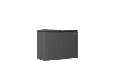 Biohort metalen tuinhuis HighBoard 160x70x118 cm- Plat dak- Metaal- Biohort
