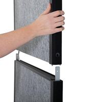 Maul 9603095 Scheidingswand Zilver, Donkergrijs - thumbnail