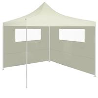 Prieelzijwanden met ramen 2 st cremekleurig - thumbnail