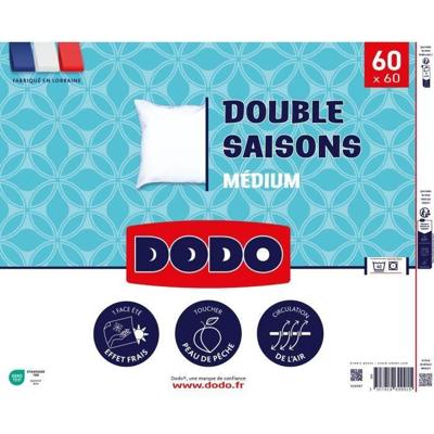 DODO - Tweepersoons seizoenskussen - 60 x 60 cm - 100% polyester VOLUPT'AIR - Wit