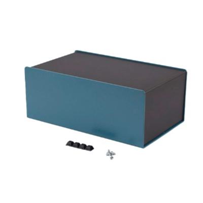 Hammond Electronics 1456NEK4BKBU Consolebehuizing (l x b x h) 254 x 152 x 102 mm Aluminium Blauw, Zwart 1 stuk(s)