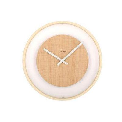NeXtime klok 3046 wood loop, ø30 cm, wall, wood