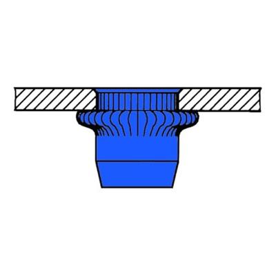 Gesipa Blindklinkmoer | klinknagelschacht d x l 11 x 17 mm M8 | staal kleine kop | 100 stuks - 1433714 1433714 Gesipa Blindklinkmoer | klinknagelschacht d x l 11 x 17 mm M8 | staal kleine kop | 100 stuks - 1433714 1433714