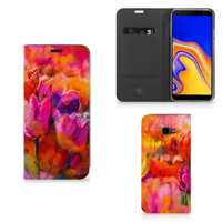 Bookcase Samsung Galaxy J4 Plus Tulips - thumbnail