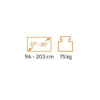 My Wall HE7-1L TV-beugel Geïntegreerde waterpas 94,0 cm (37) - 203,2 cm (80) Vast - thumbnail