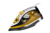 Camry CR 5029 strijkijzer Stoomstrijkijzer Zwart, Geel 2400 W - thumbnail