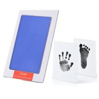 Niet-giftige baby handafdruk footprint Impressum souvenirs baby Clay Toy Gifts (hemelsblauw) - thumbnail