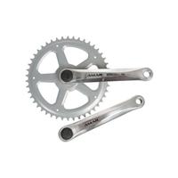 Amar crankstel crankset 4-edge 46t 1-speed 1/2x3/32 alu sil. - thumbnail
