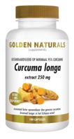 Golden Naturals Curcuma longa 180 Vegetarische capsules - thumbnail