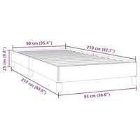Boxspring zonder matras fluweel roze 90x210 cm - thumbnail