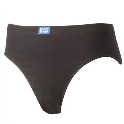 Dames High leg slip 3270 sport - Dames onderbroek - kanten ondergoed -badstof kruisje - wit en zwart - M - Onderbroek - Ondergoed - M - Onderbroek -