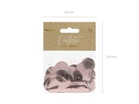 Confetti rond folie rose goud 15gr - thumbnail
