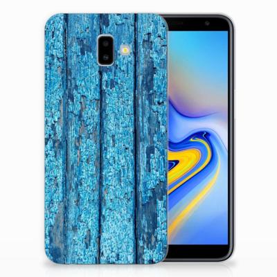 Samsung Galaxy J6 Plus (2018) | Bumper Hoesje | Wood Blue