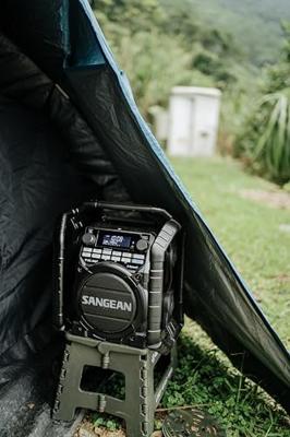 Sangean U-4 DBT+ Bouwradio DAB+, VHF (FM) AUX, Bluetooth, USB Acculaadfunctie, Oplaadbaar, Waterdicht, Stofvast Zwart