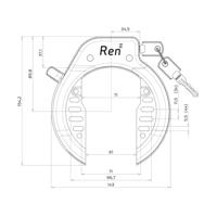 Axa Slot ringslot ren 2 zwart n/m - thumbnail