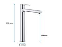 GROHE Lineare New waterbesparende wastafelkraan XL-size chroom 23405001 - thumbnail
